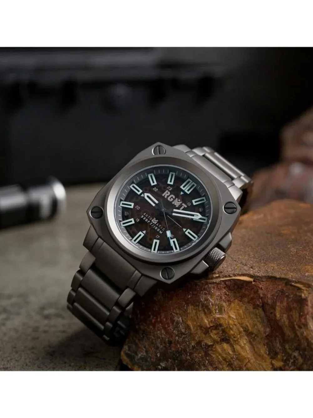 NWT Rgmt Altimeter Grey Dial Men's Watch